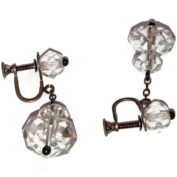 Beautiful 102-'s Crystal and Sterling Earrings - Picture 7 of 10